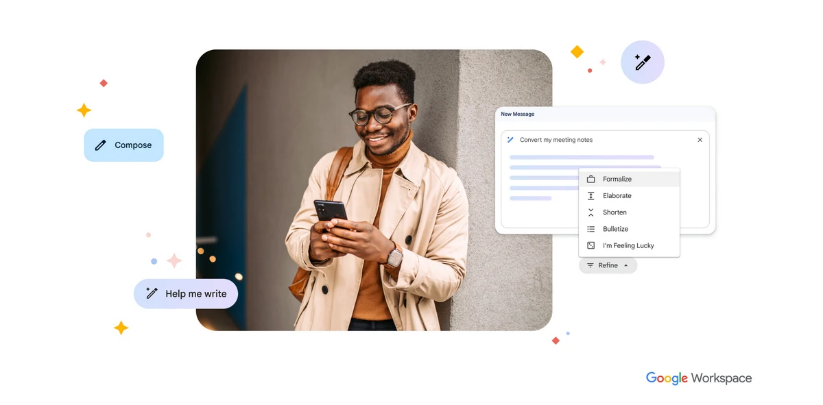 Gmail interface with Gemini AI assistant features