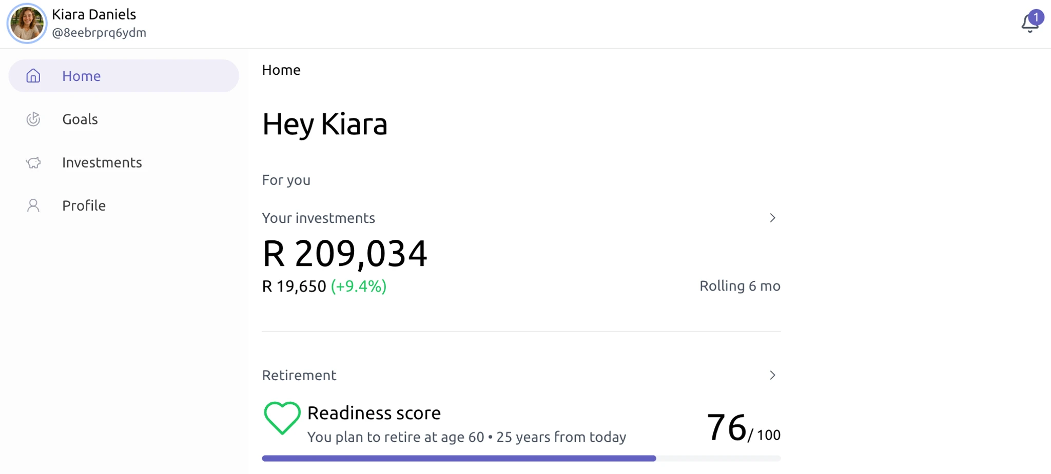 Onemoola dashboard preview